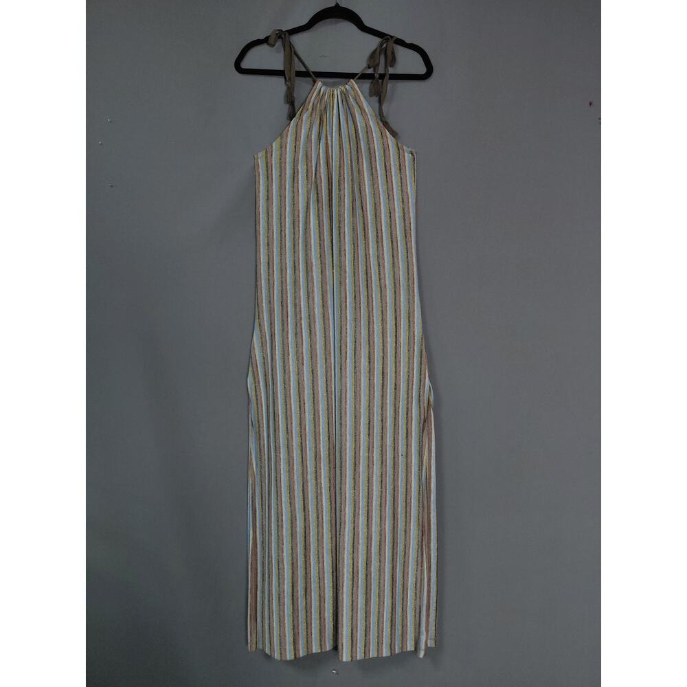 Zara Trafaluc Multicolor Maxi Knit Striped Lightweight Dress Women Size S - Picture 4 of 12